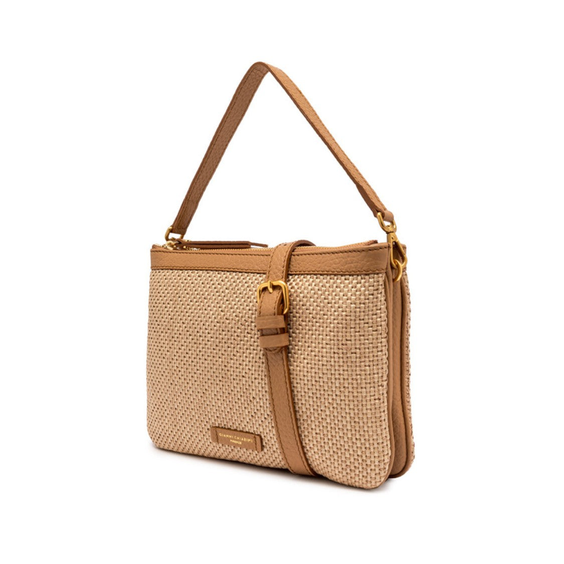 Gianni Chiarini Frida Shoulder Bag In Nature Leather