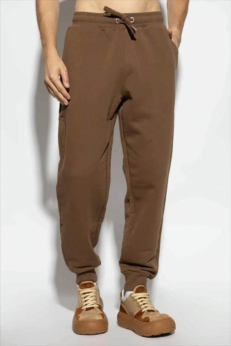 Ami Paris Relaxed Fit Brown Jogger Pants