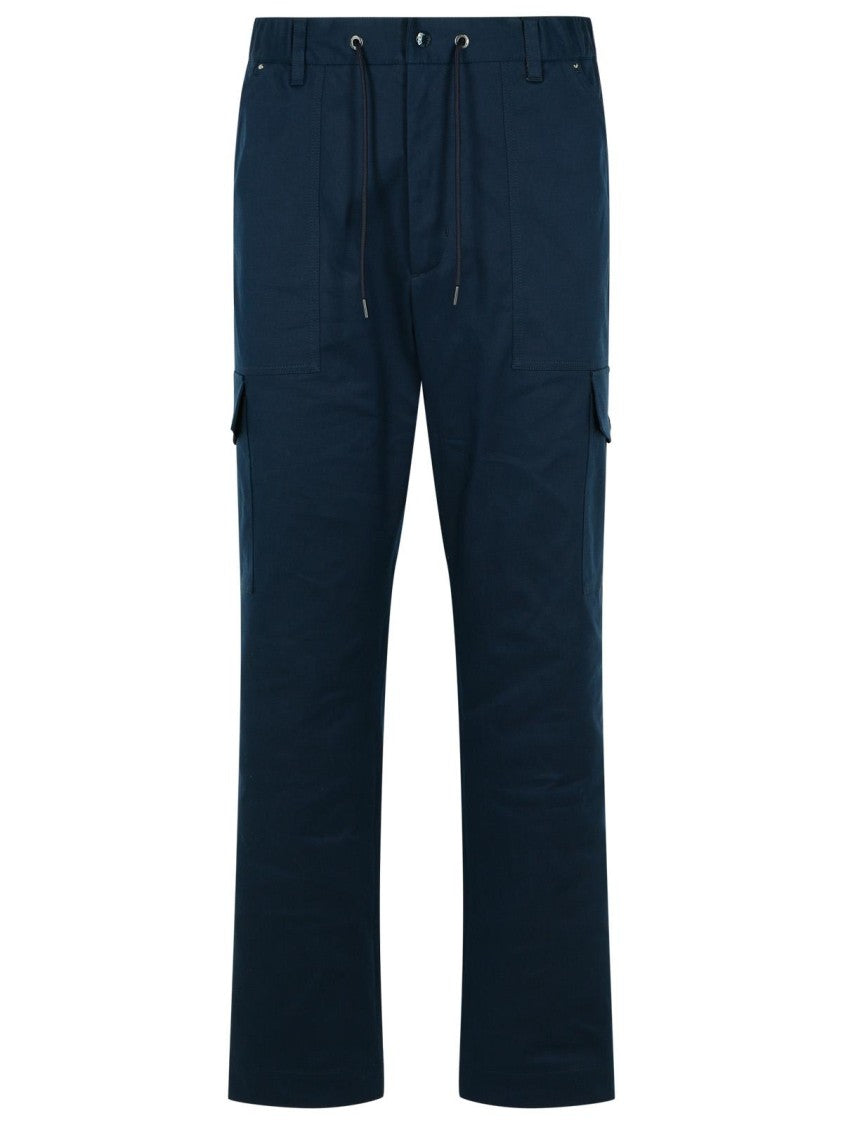 Moncler Cargo Navy Cotton Pants