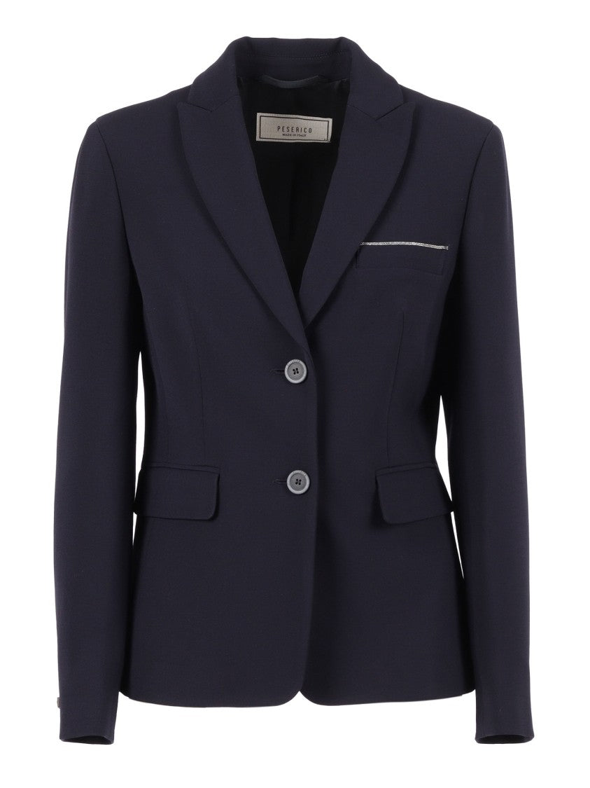 Peserico Tailored Jacket With Classic Lapel