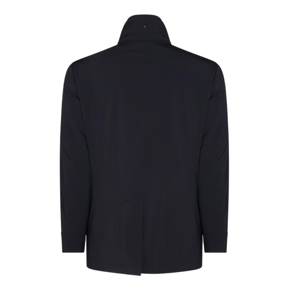 Montecore Zip-Up High Collar Double-Breasted Coat
