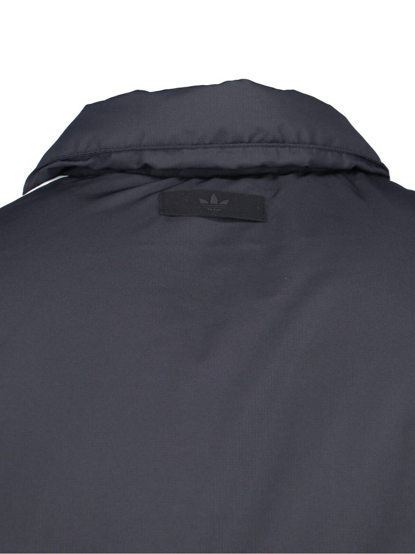 Adidas Bomber Jacket With Contrast Stripes And Zip Closure