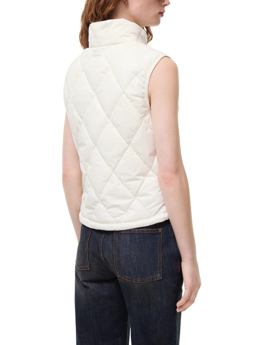 Burberry Sleek Quilted High-Collar Vest