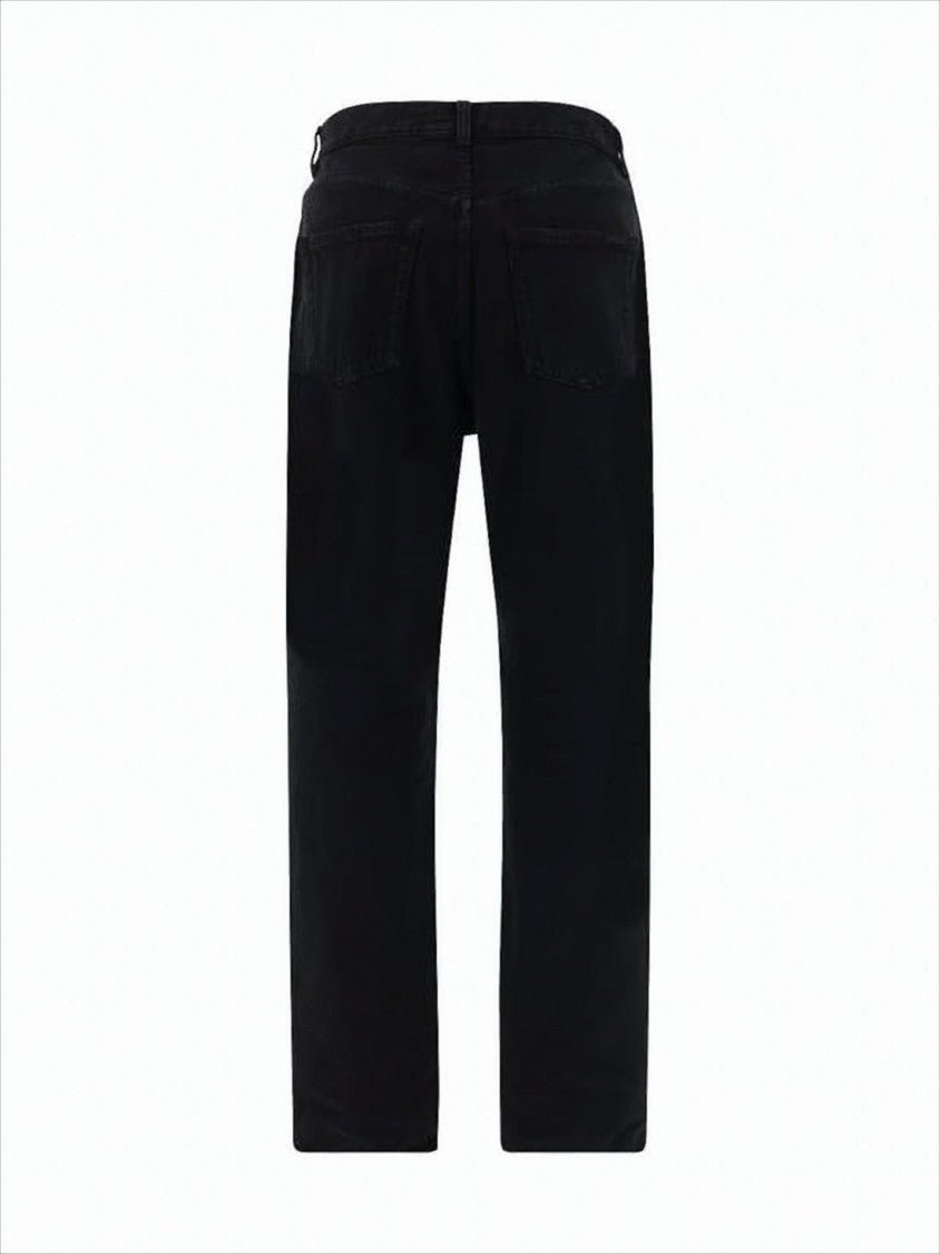 Saint Laurent Straight-Leg Denim Pants With Classic Five-Pocket Design