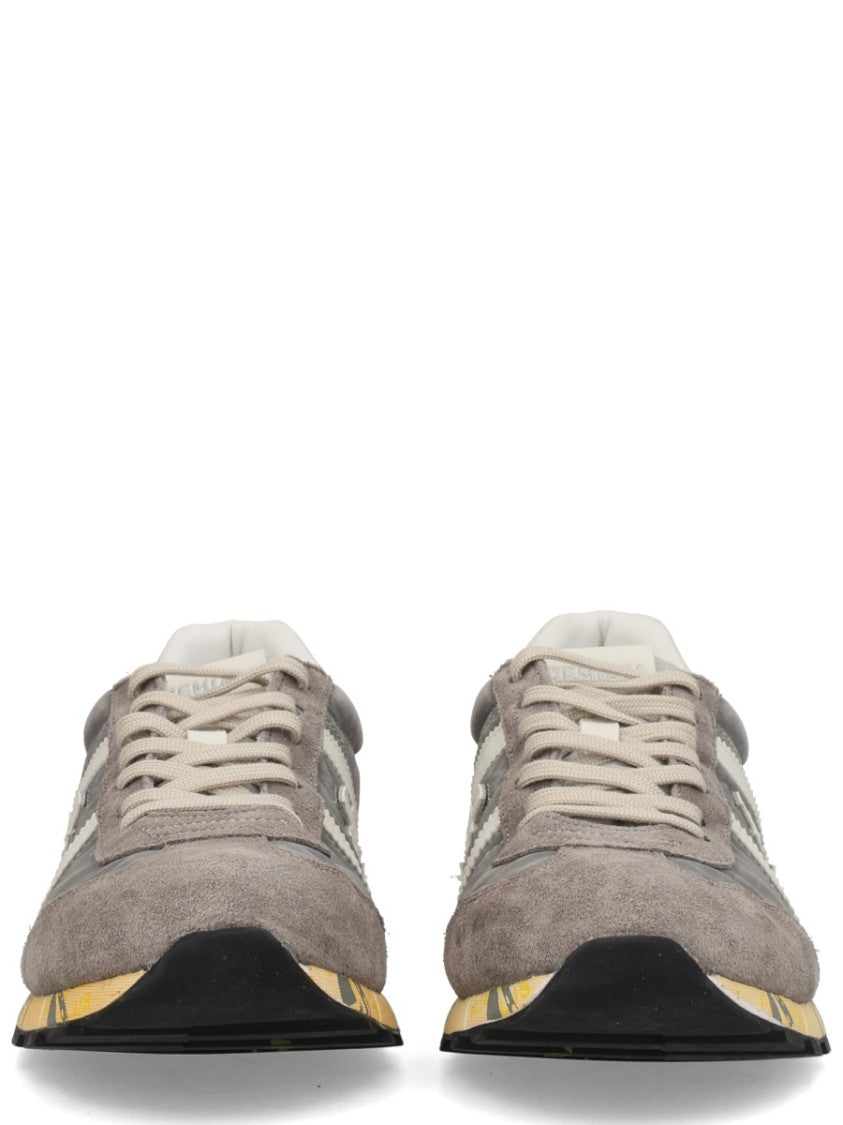 Premiata Lucy Muted Grey Suede Sneakers