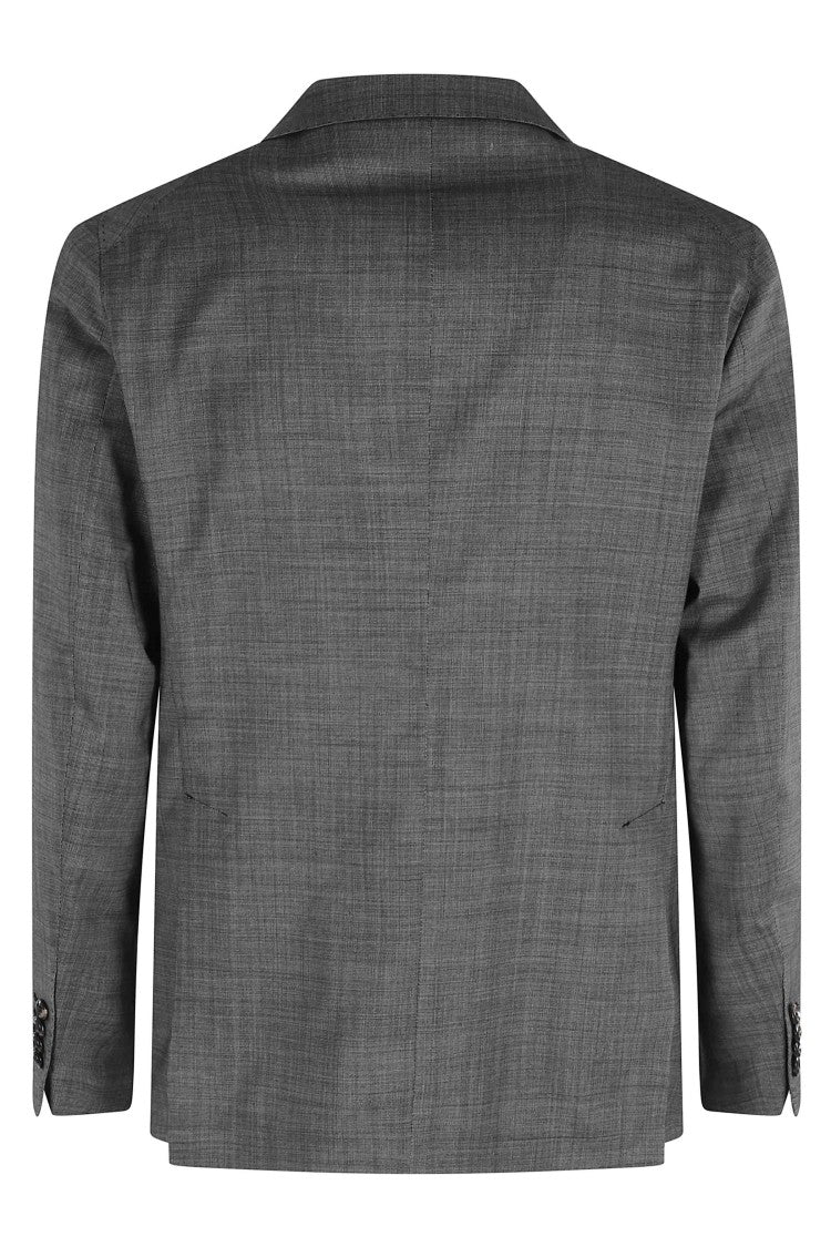 Tagliatore Gray Montecarlo Tailored Two-Button Wool Suit