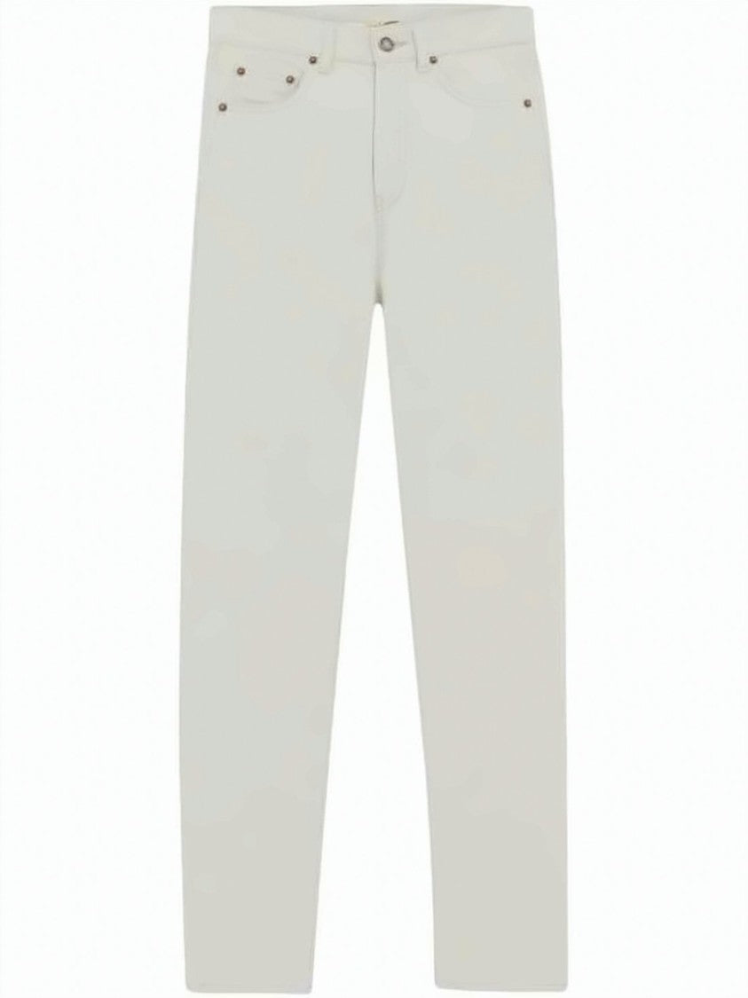 Saint Laurent Straight-Leg Denim Pants With Classic Five-Pocket Design