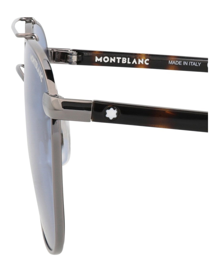Montblanc Aviator-Style Metal Sunglasses