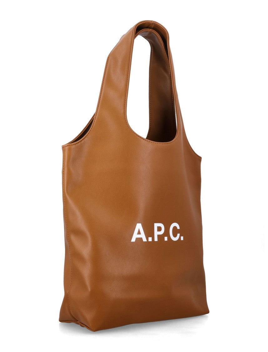 A.P.C. Compact Structured Tote In Recycled Leather Effect