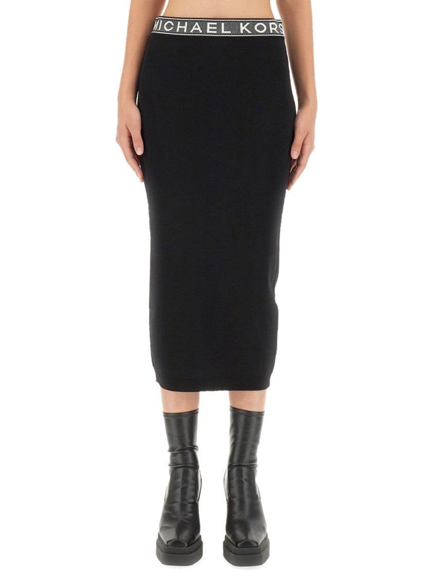 Michael Michael Kors Slim-Fit Midi Skirt With Comfortable Waistband