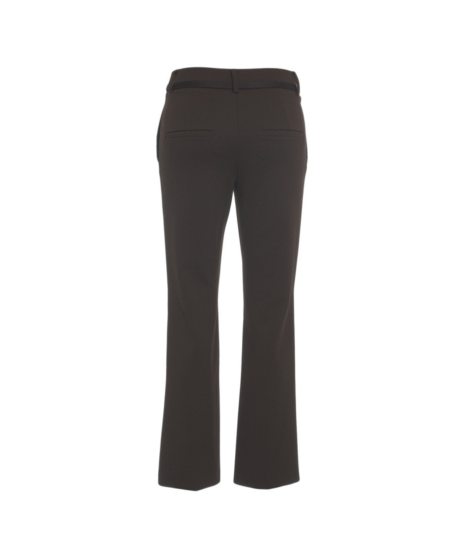Cambio Brown Chinos With Tailored Pleats And Classic Straight Cut