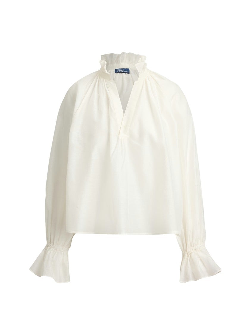 Polo Ralph Lauren Cotton-Silk Organdy Shirt
