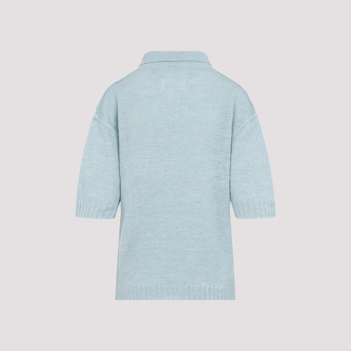 Maison Margiela Light Blue True Hemp Polo Shirt