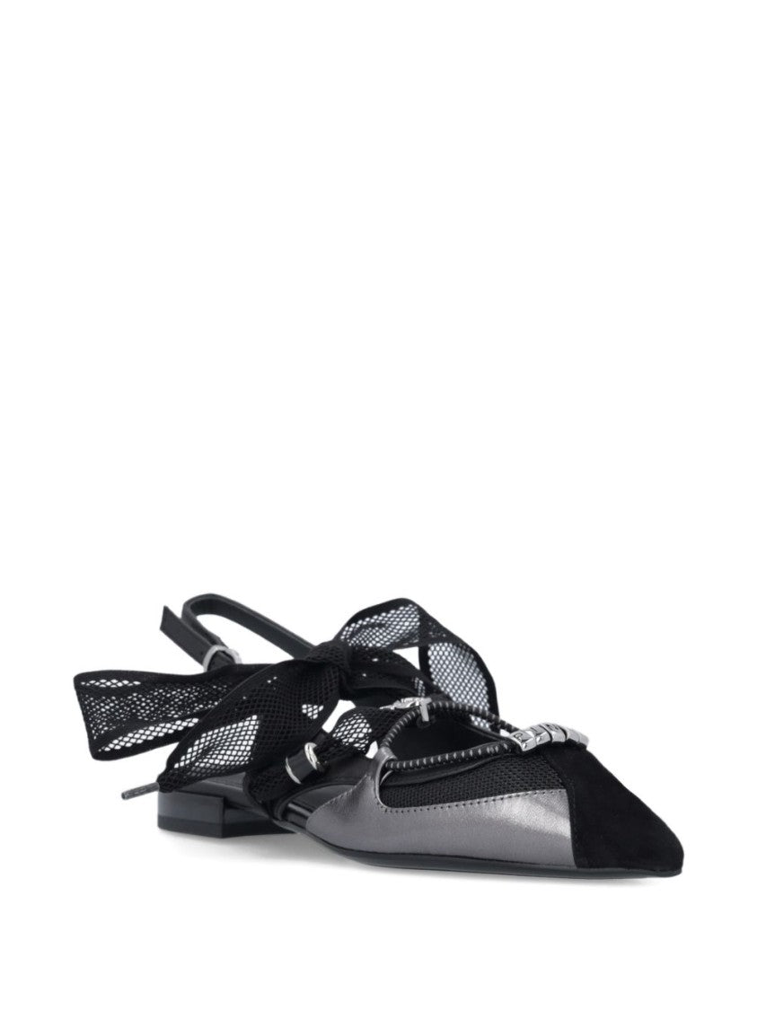 Pinko Pointed Toe Ballerinas With Slingback Strap