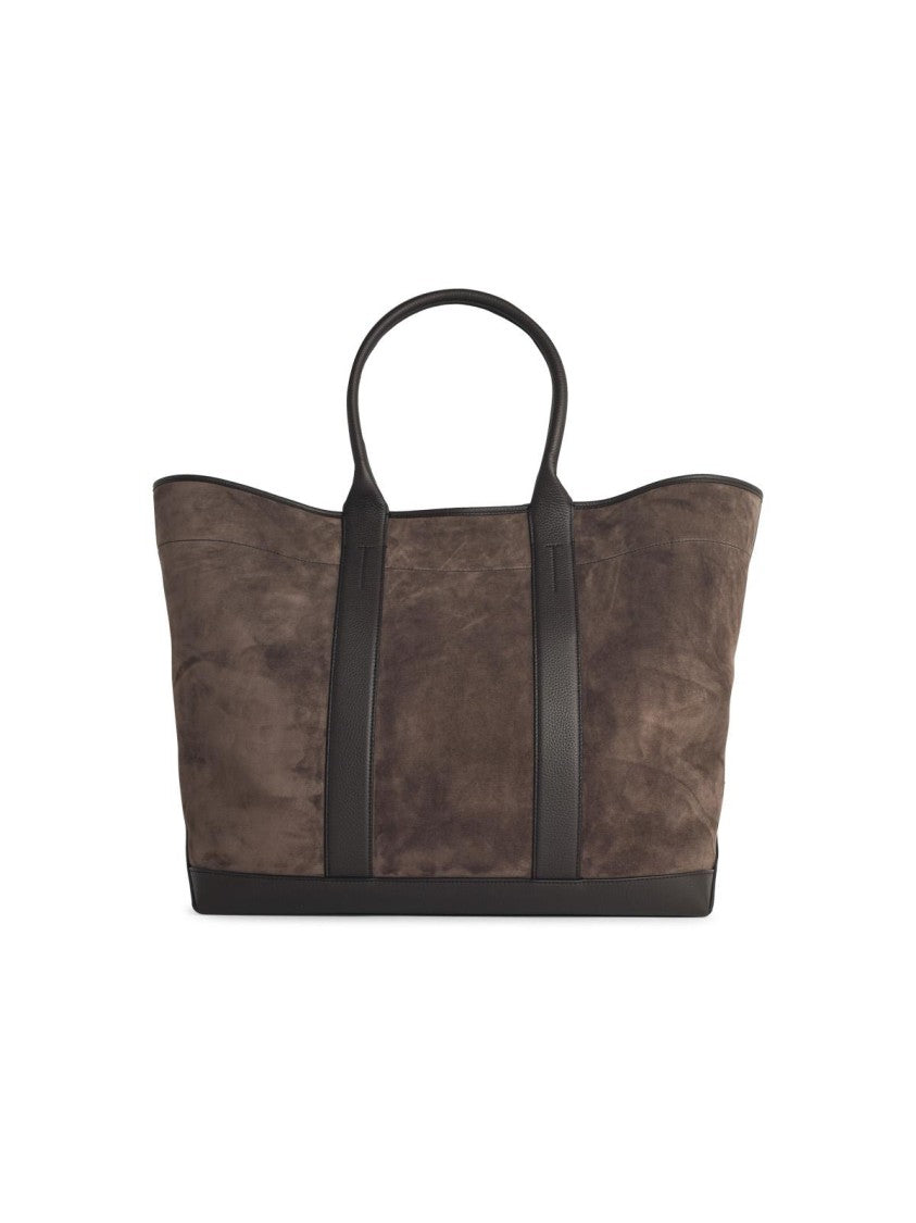 Tom Ford Large 'Tote' Brown Suede Bag