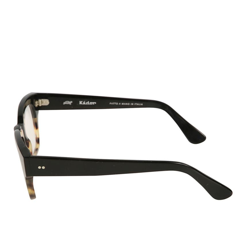Kador Professor/N Bold Rectangular Eyeglasses With Tortoiseshell Accent