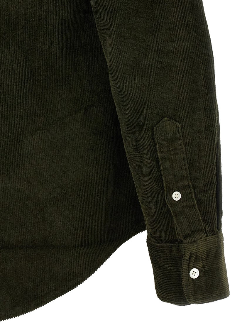 Polo Ralph Lauren Slim-Fit Velvet Shirt With Logo Embroidery