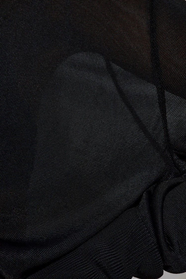 Dsquared2 Wrap-Style Black Viscose Sweater With Deep V-Neckline