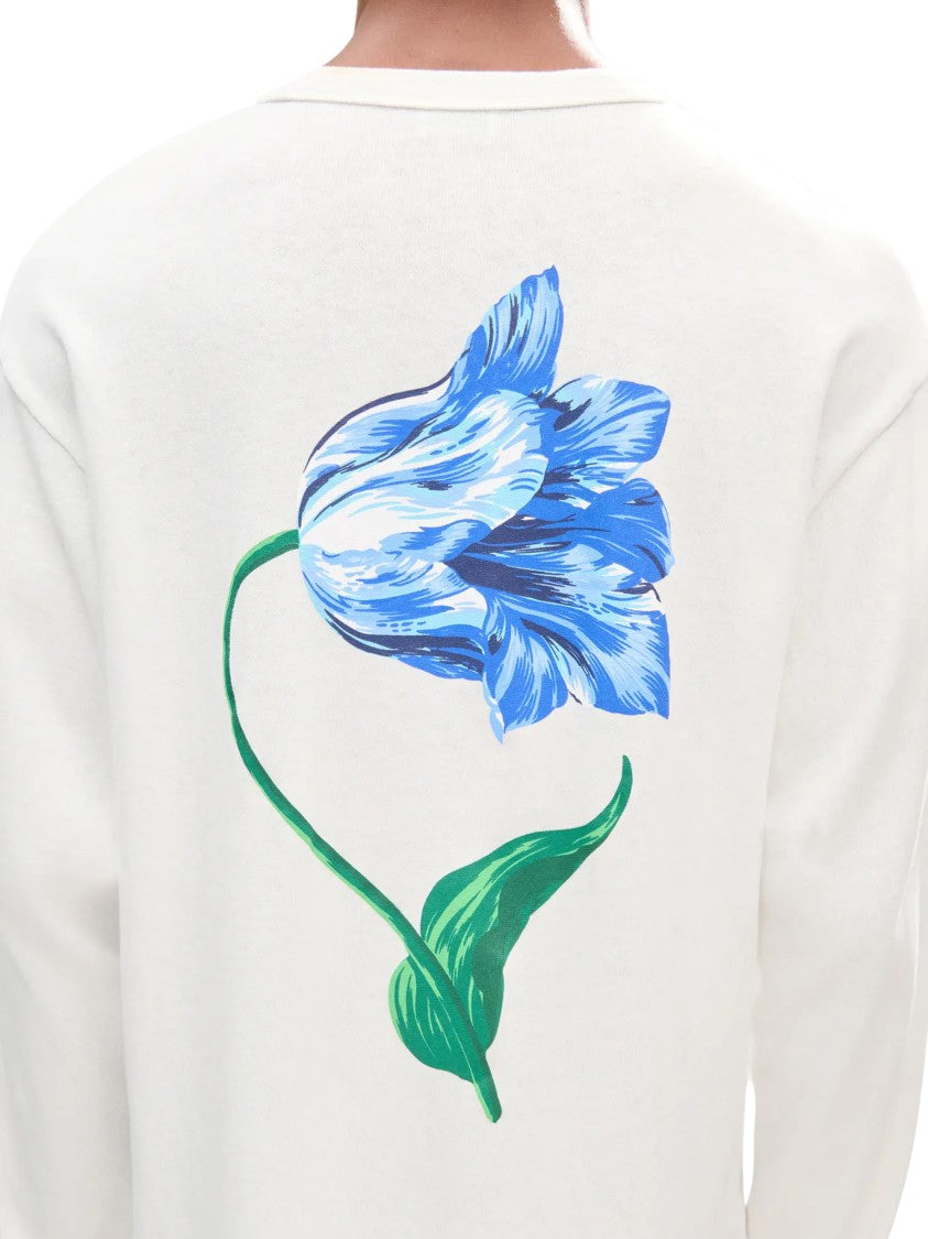 Kenzo Gots Kenzo Tulip Embroidered Cotton Long-Sleeve Shirt