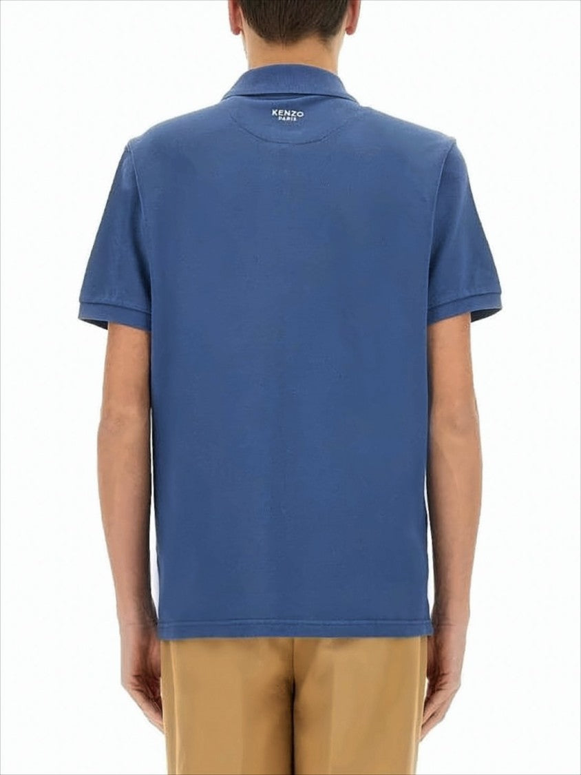 Kenzo Short-Sleeve Polo Shirt With Structured Collar