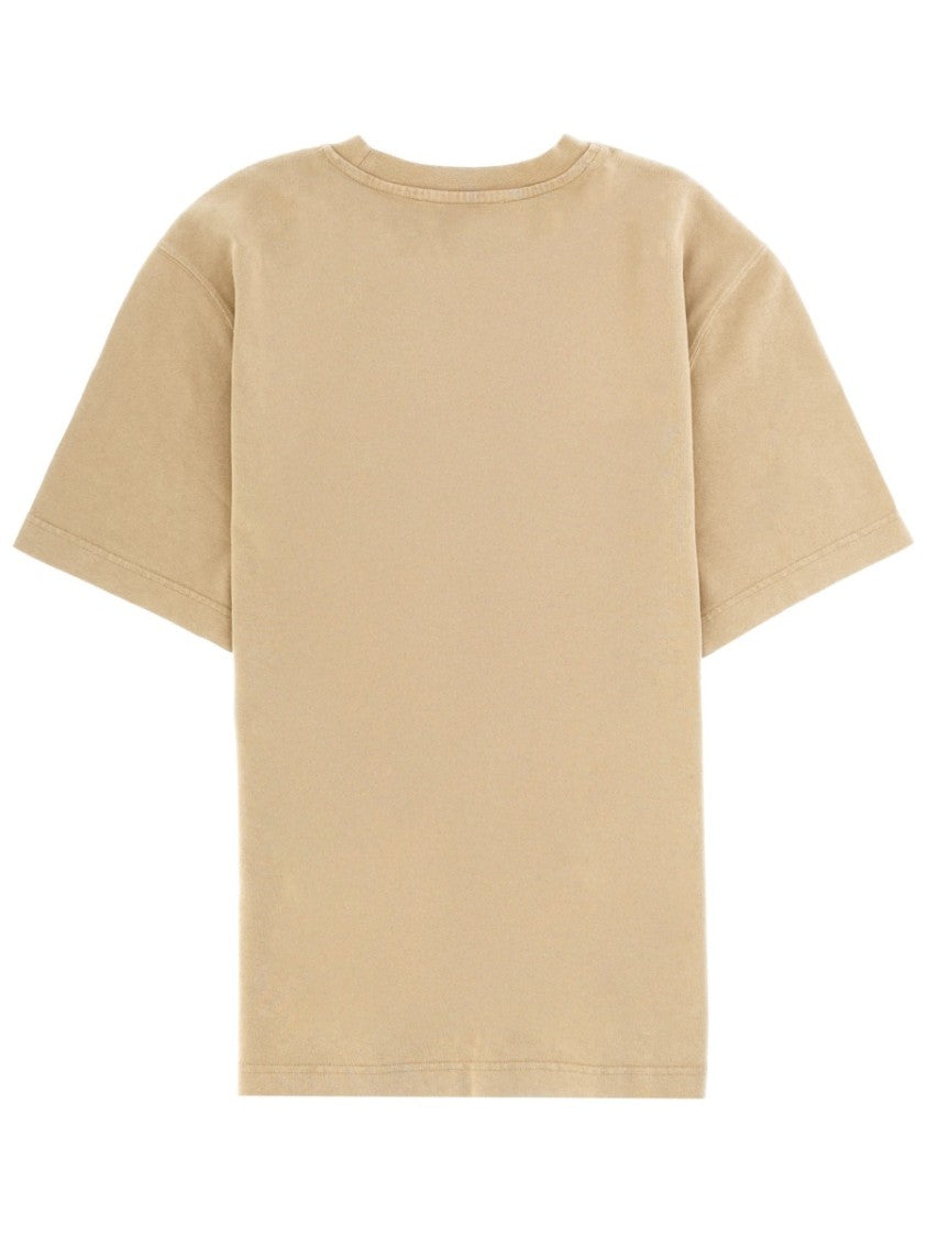 Jacquemus Beige Grosgrain Relaxed Fit Cotton T-Shirt