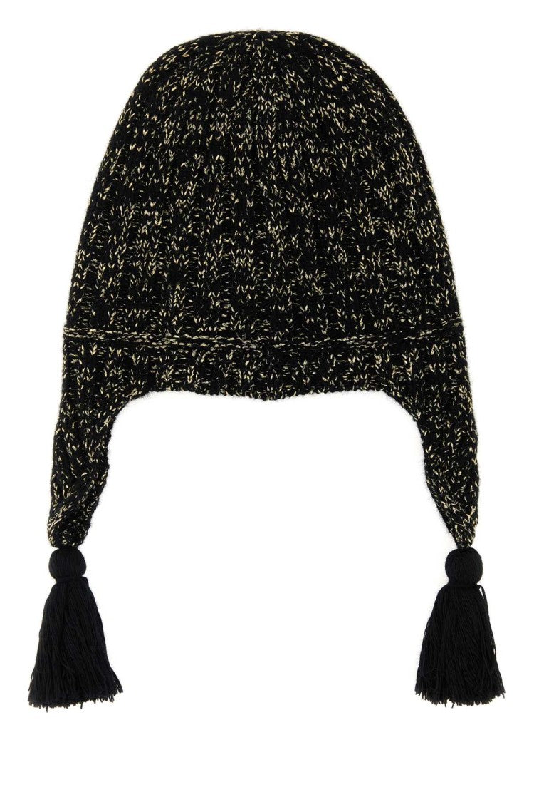 Valentino Garavani Black Wool Blend Beanie