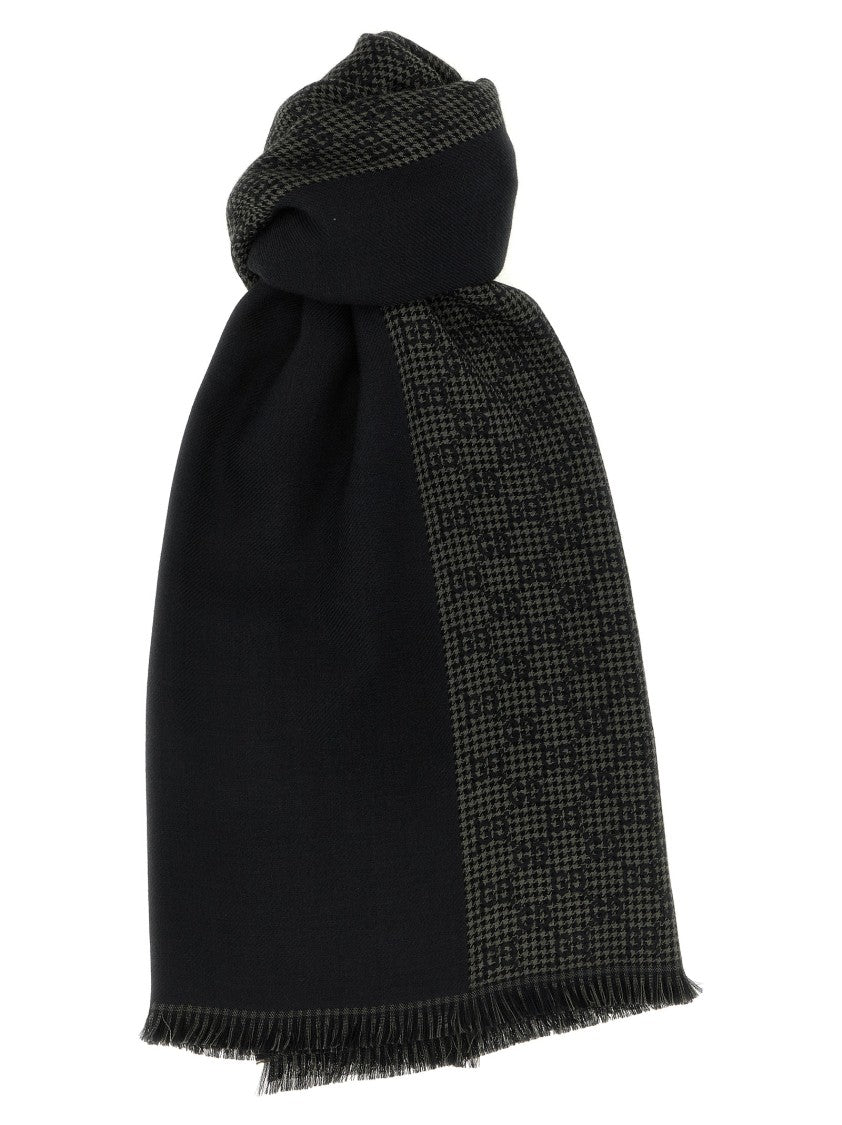 Gucci Double-Faced Wool And Silk Scarf