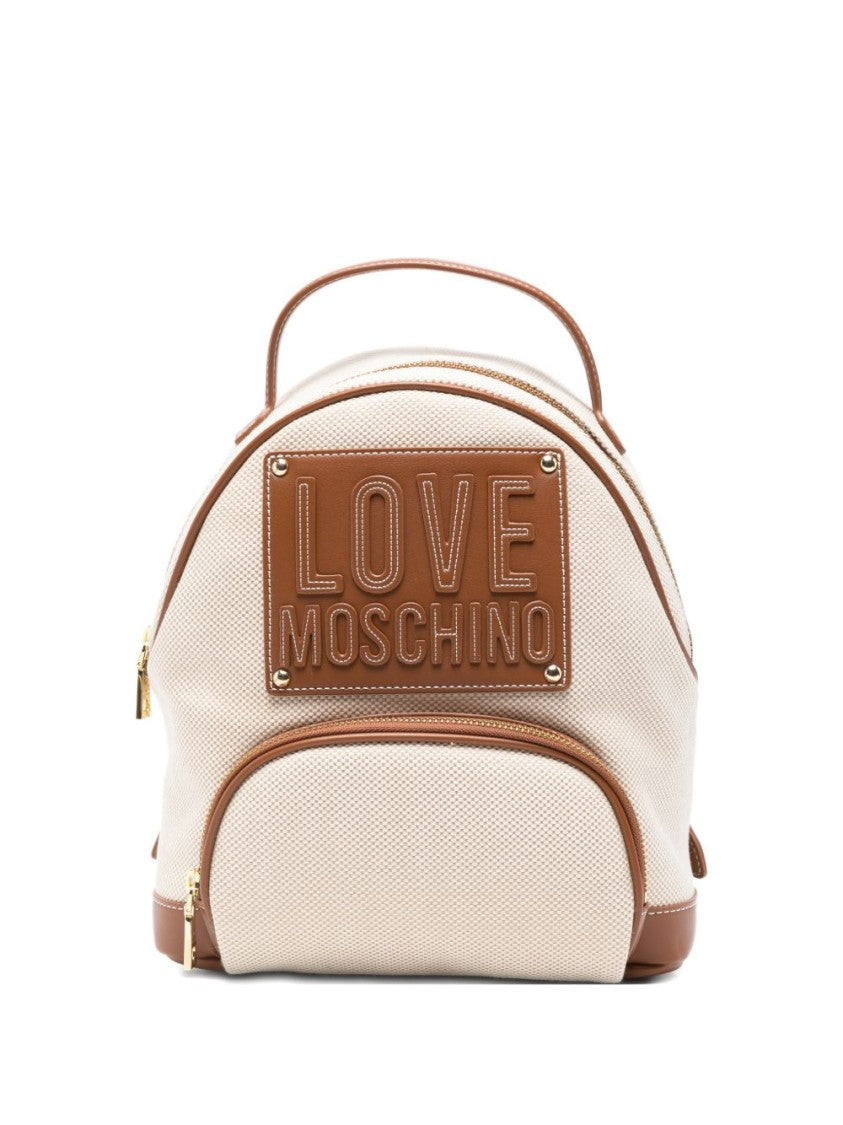 Love Moschino Textured Cotton-Polyester Blend Bucket Bag