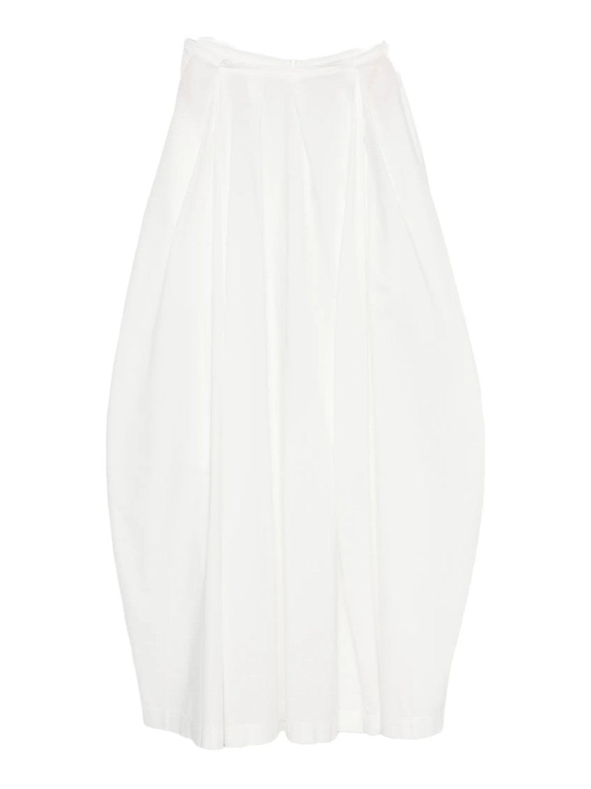 Jucca Voluminous Pleated Maxi Skirt With High Waist
