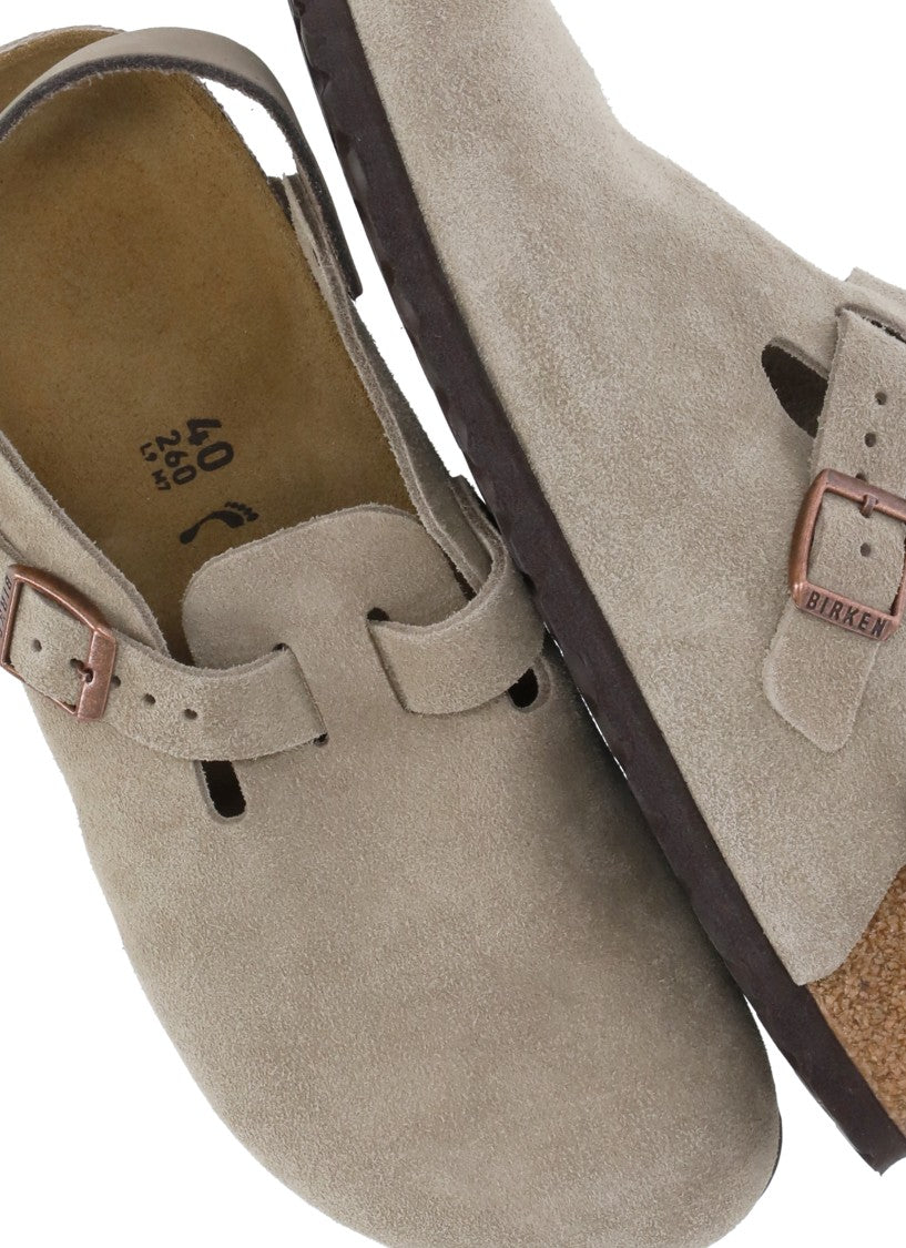 Birkenstock Beige Tokio Ii Suede Sabot