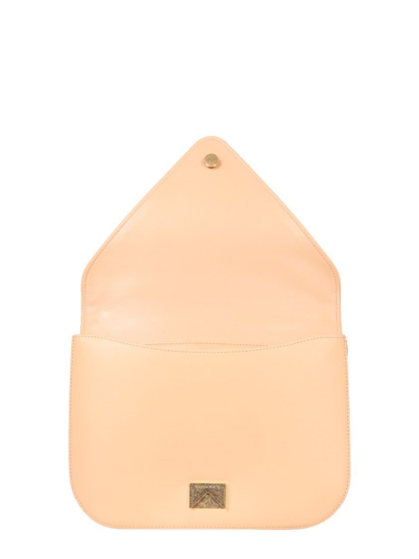 Bottega Veneta Structured Leather Shoulder Bag With Adjustable Strap