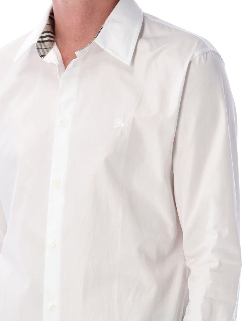 Burberry Long-Sleeve Button-Up Shirt With Tailored Fit