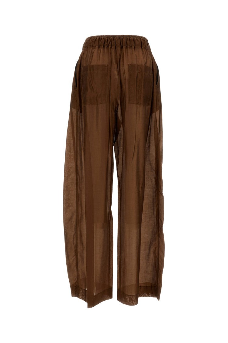 The Latest Dora Mussola Leggera Wide-Leg Trousers