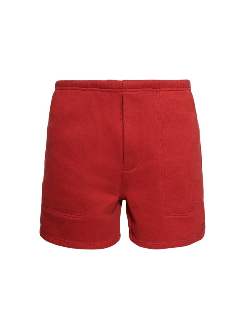 Bode Camper Sweat Shorts Red