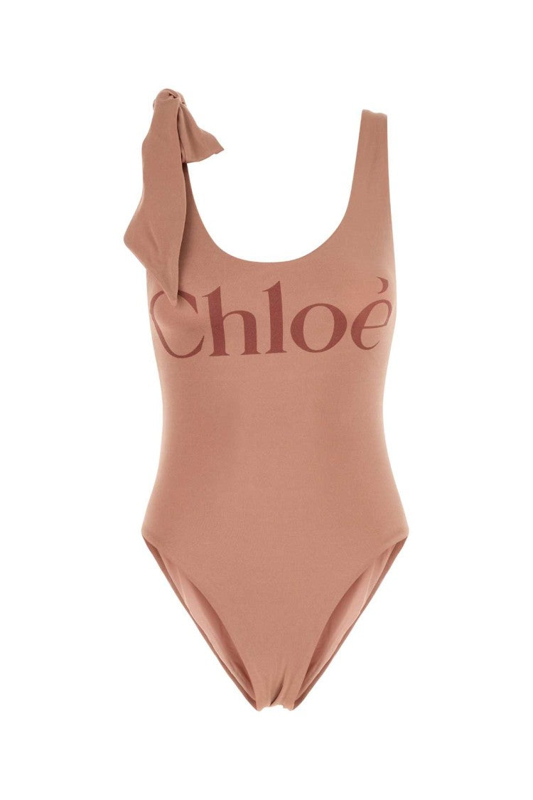 Chloé Antiqued Pink Stretch Nylon Swimsuit