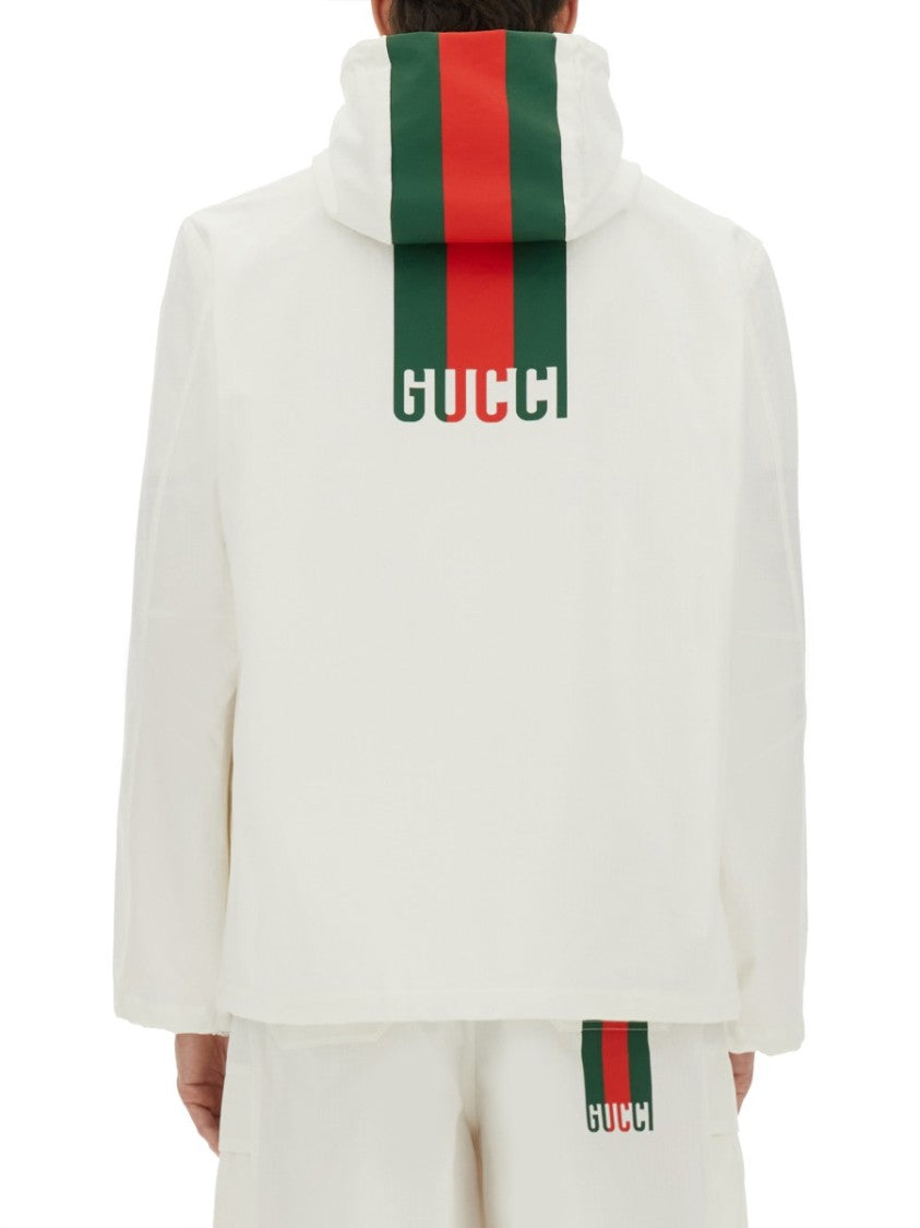 Gucci "Web" Zipper Sweatshirt