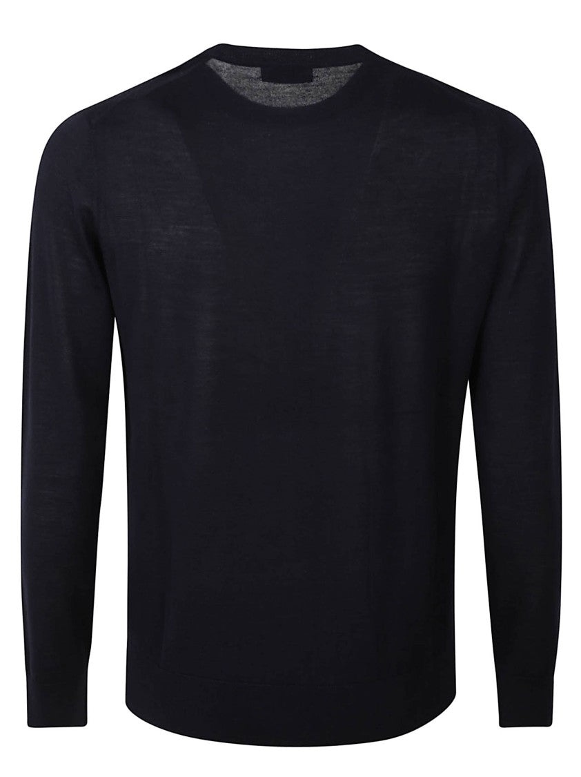 Ballantyne Lightweight Fine Wool Sweater With Crew Neckline