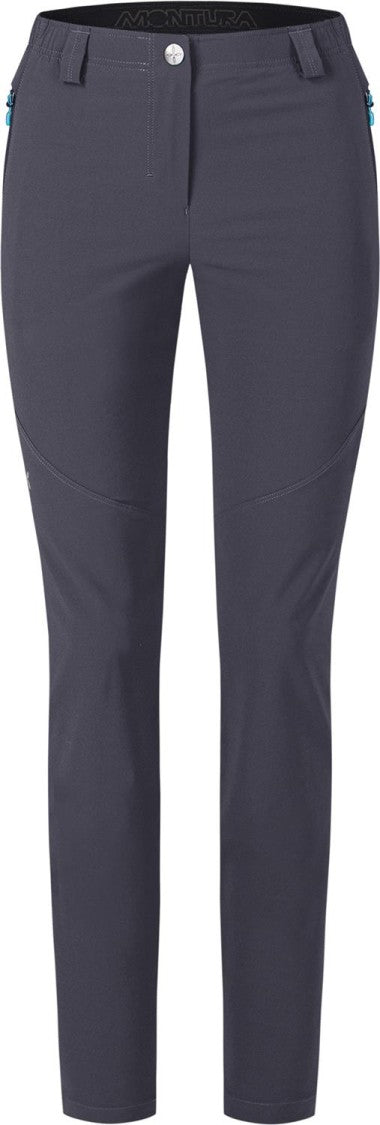 Montura Mid-Rise Straight Pants With Zippered Pockets