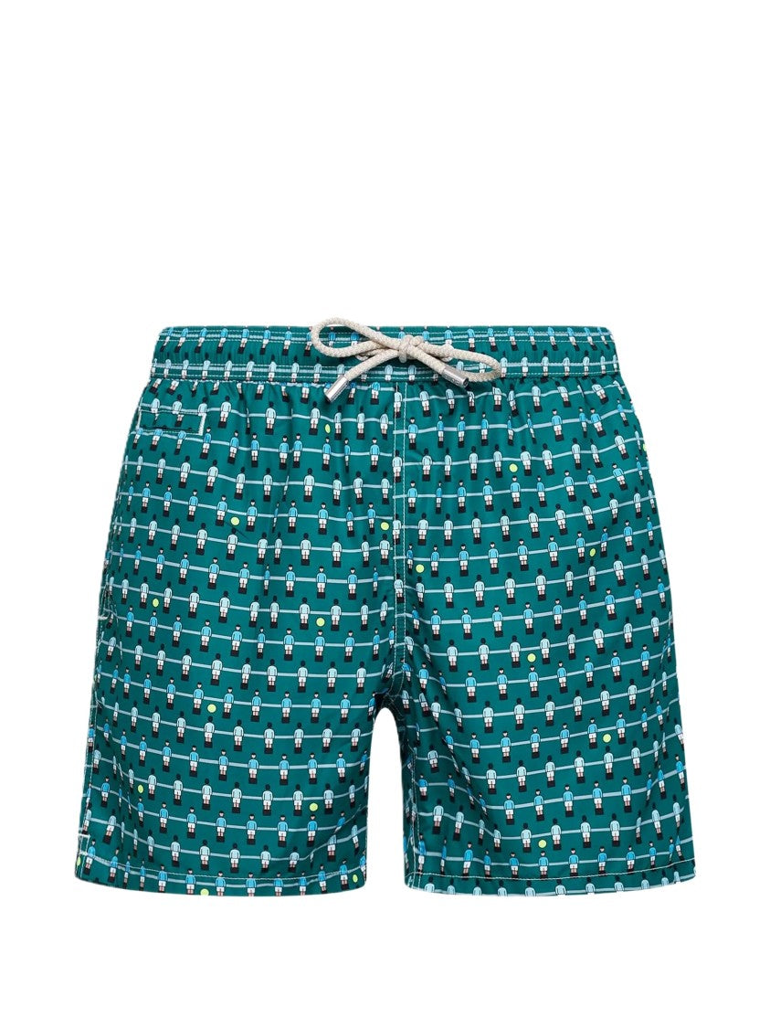 Mc2 Saint Barth Green Lighting Micro Fantasy Swim Shorts