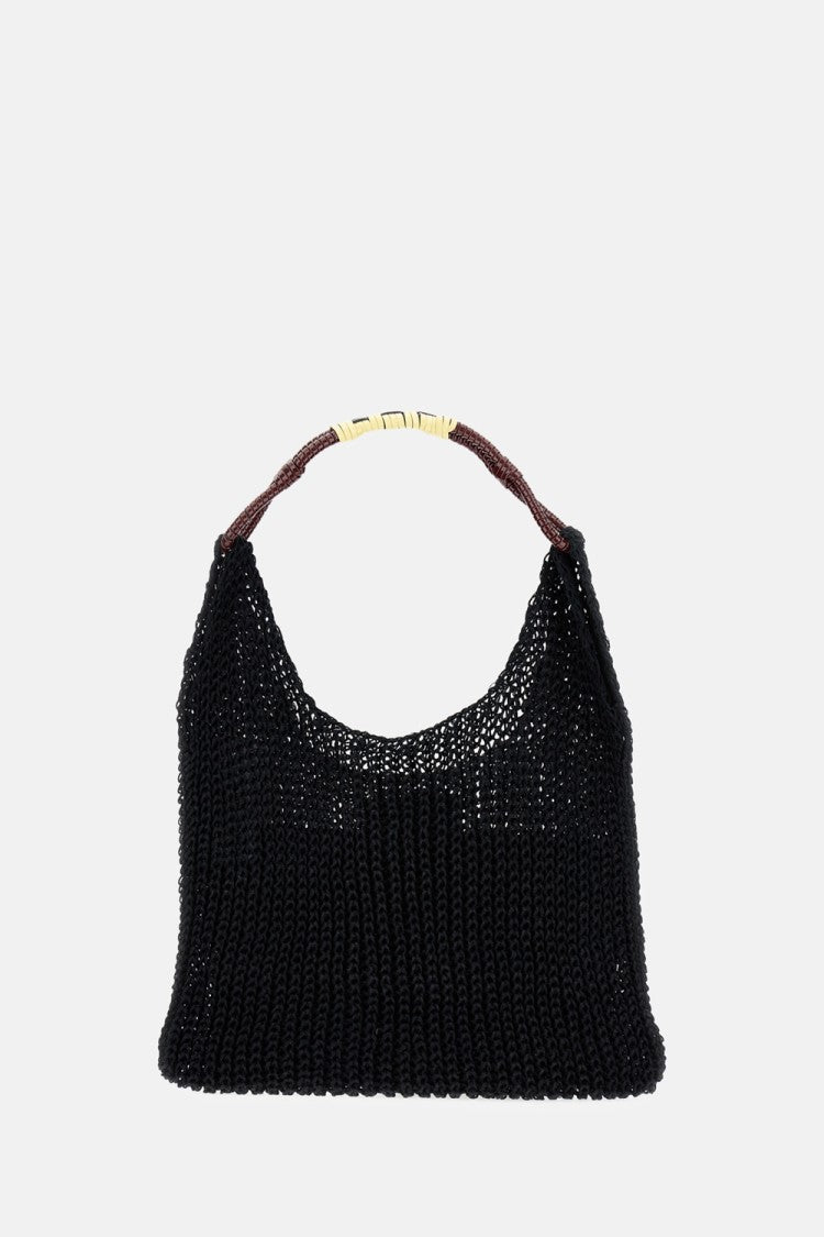 Plan C Mesh Shopping Bag With Braided Handle