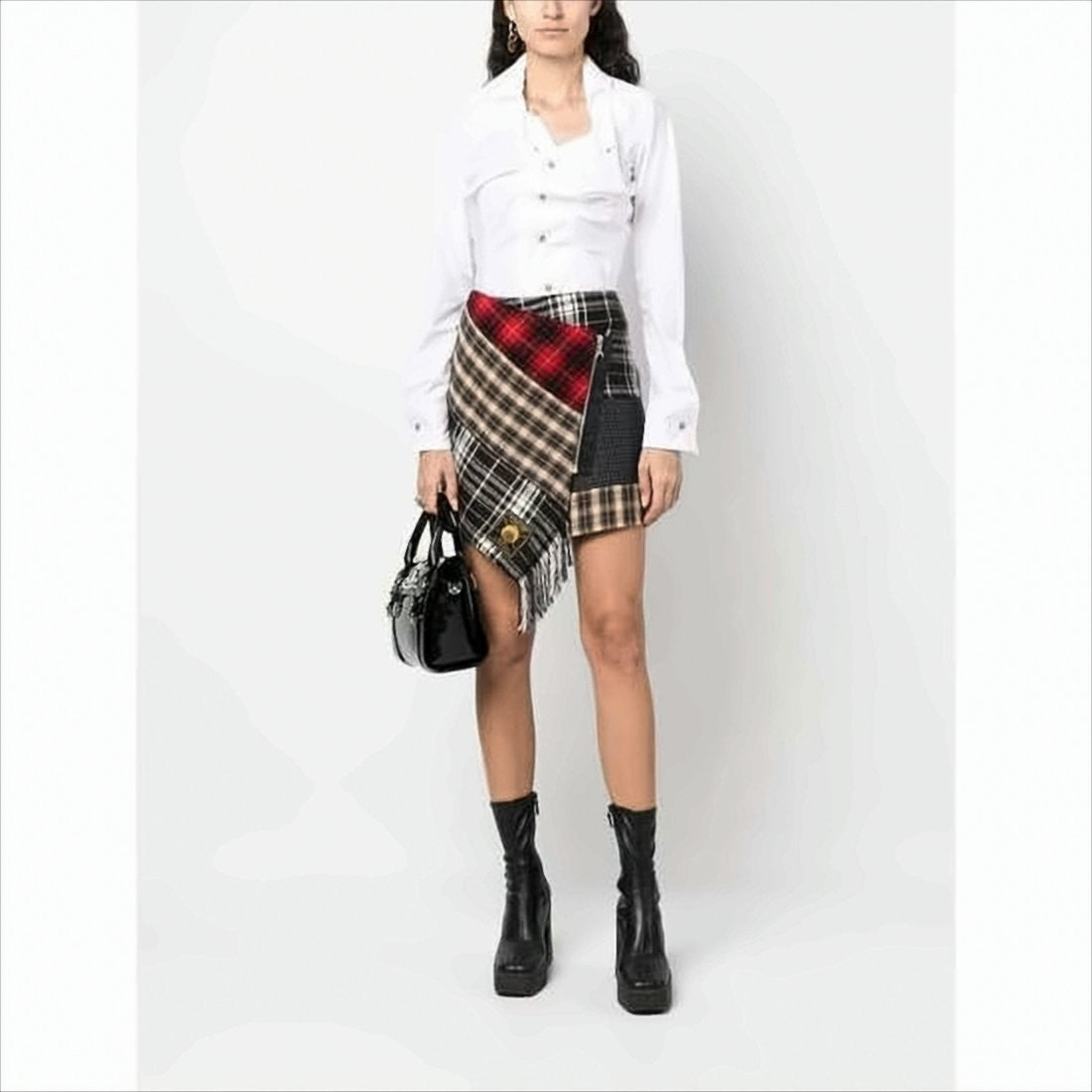 Vivienne Westwood Button Closure White Cotton Shirt