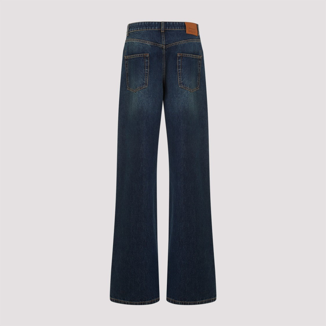 Alexander Mcqueen Dark Blue Cotton Jeans