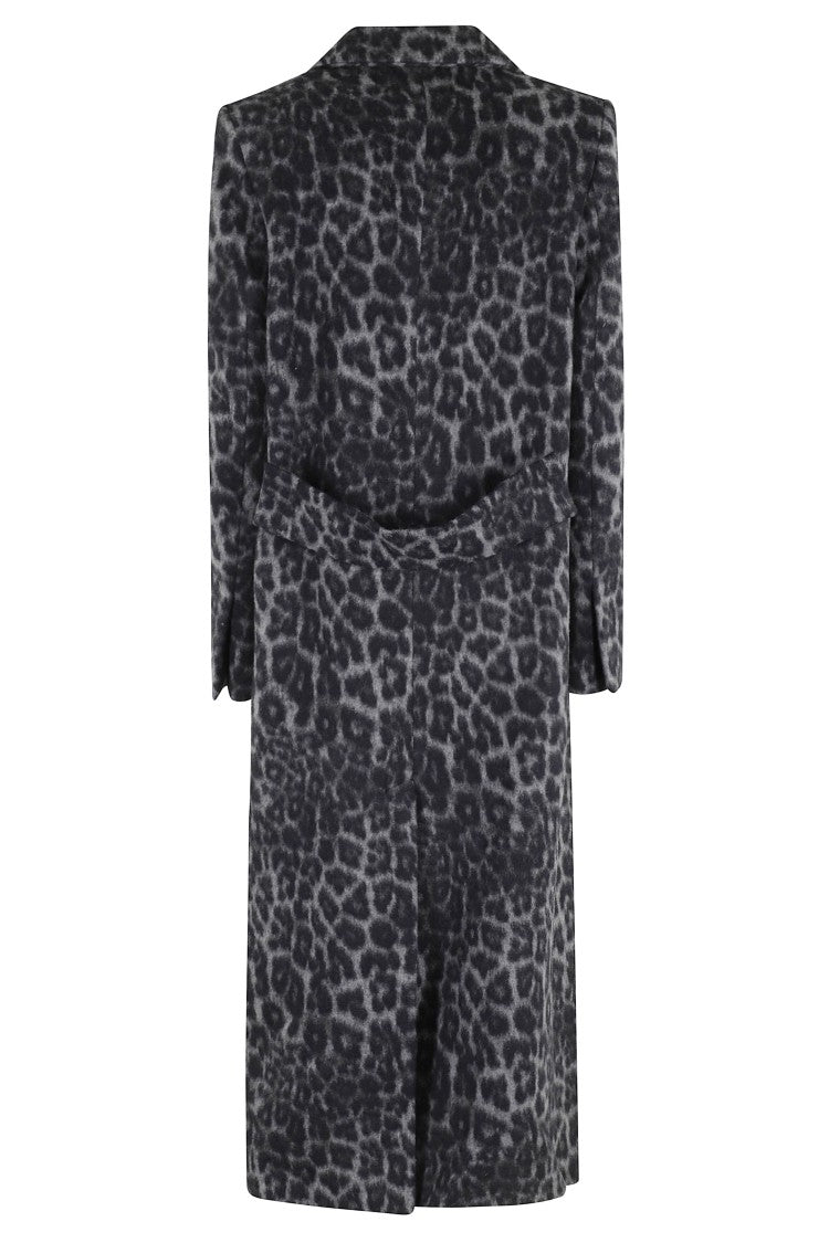 Federica Tosi Long Spotted Wool Coat