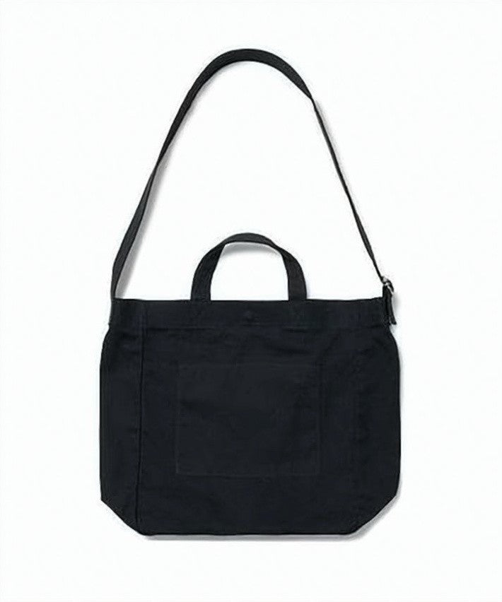 Polo Ralph Lauren Minimalist Black Cotton Tote Bag With Adjustable Strap