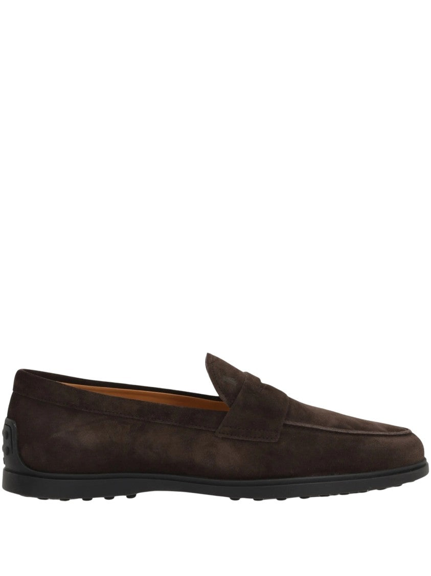 Tod's Moccasin Suede Penny Loafers