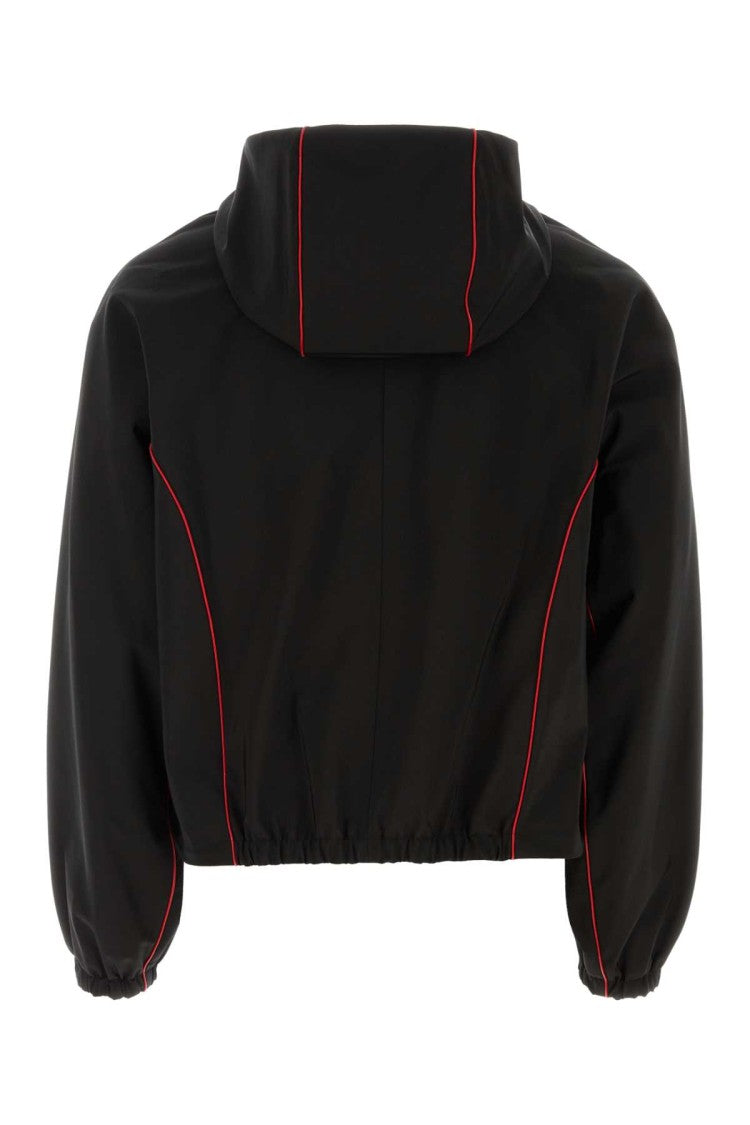 Salvatore Ferragamo Black Polyester Blend Jacket
