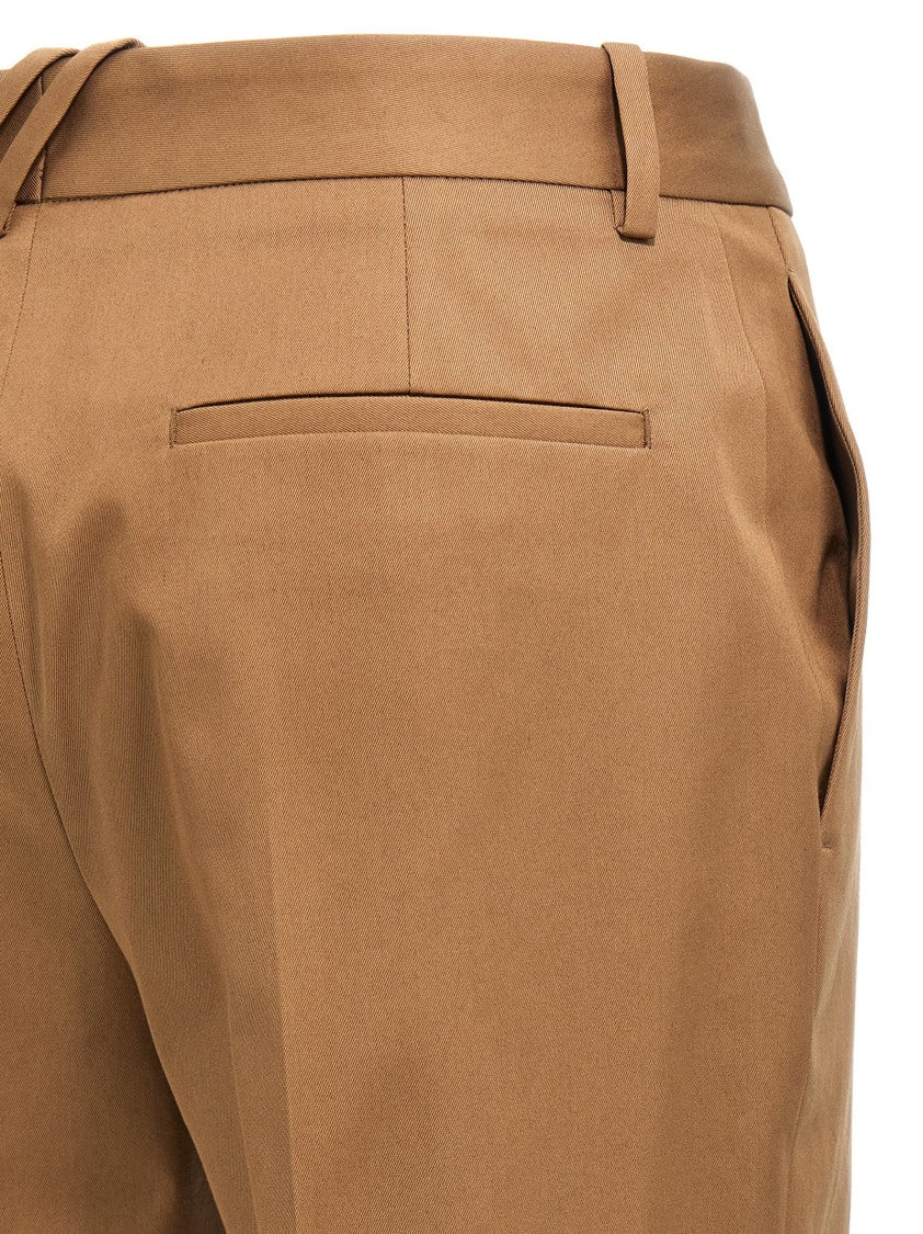 Burberry Straight Leg Trousers With Front Pleat