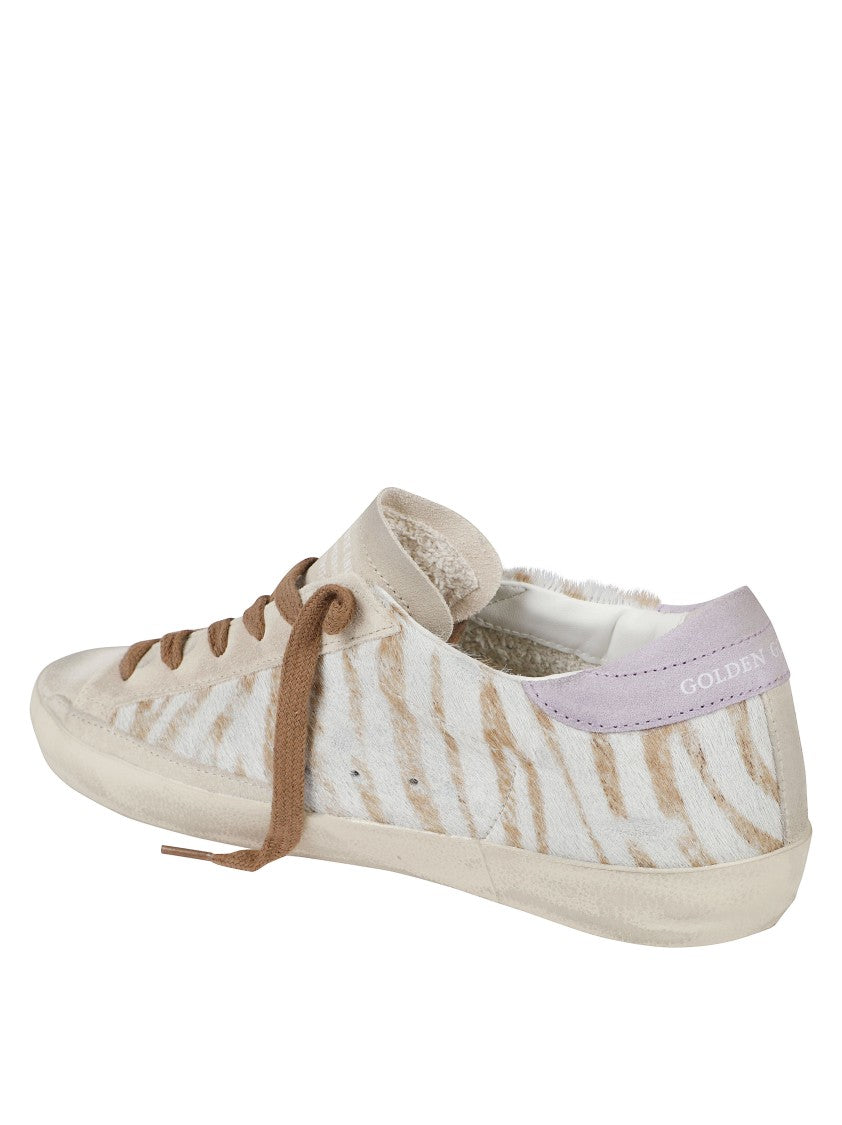Golden Goose Textured White Sneakers