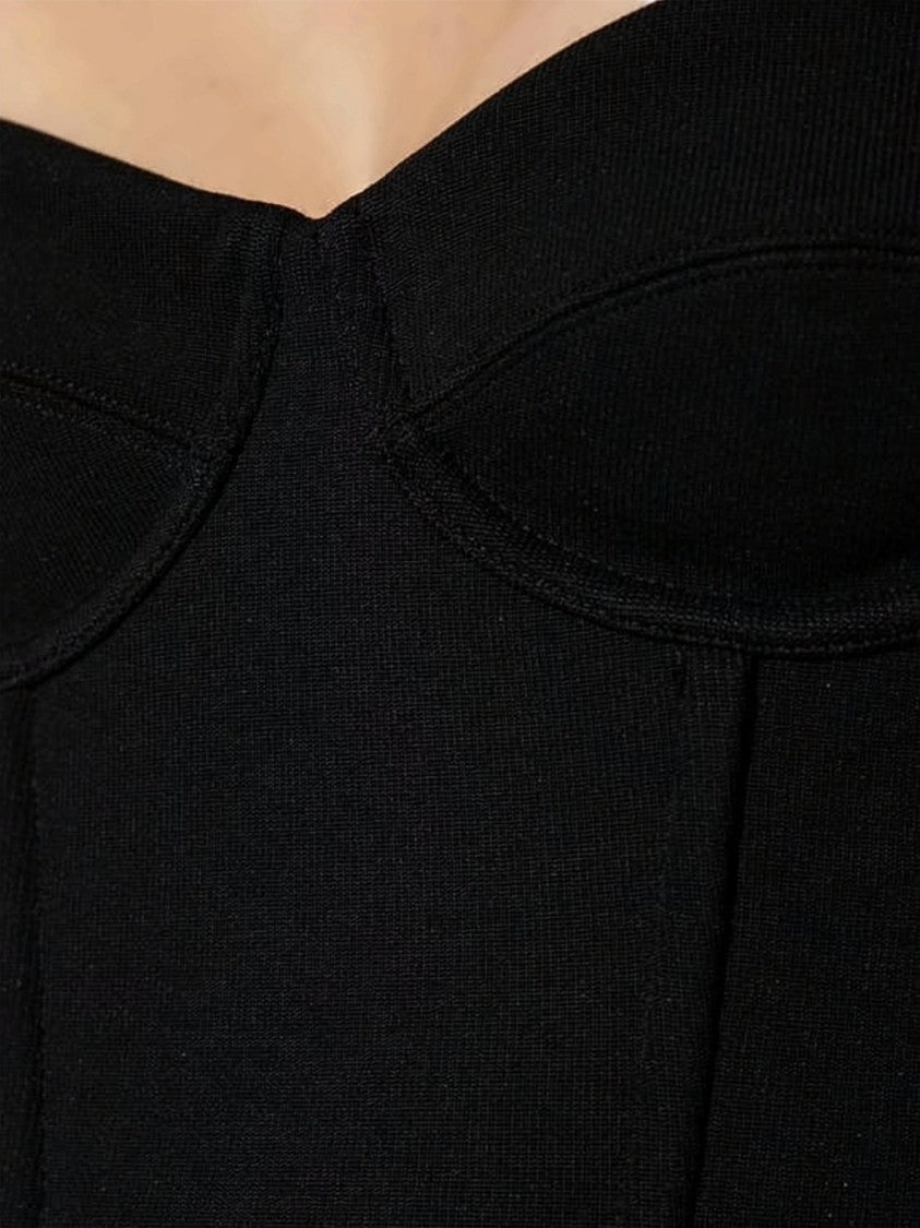 Balenciaga Strapless Corset-Style Top With Structured Seams
