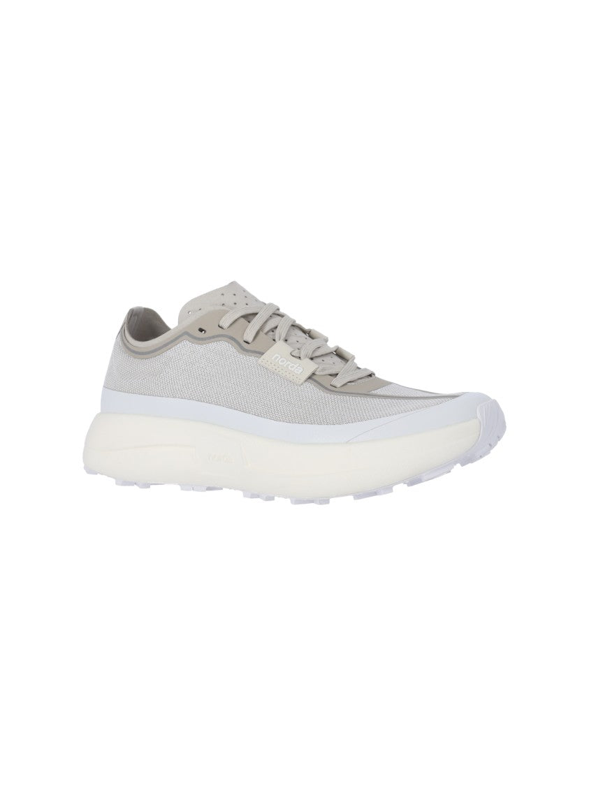 Norda Grey 005 W Perforated Fabric Sneakers